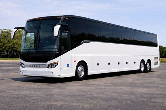 56-passenger charter bus available for charter in West Memphis, AR